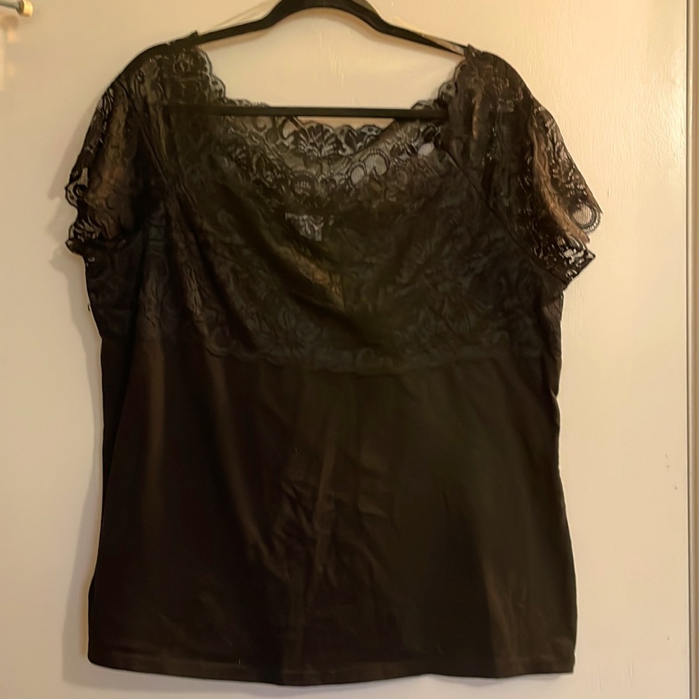 Dressy Lace Topped Tee